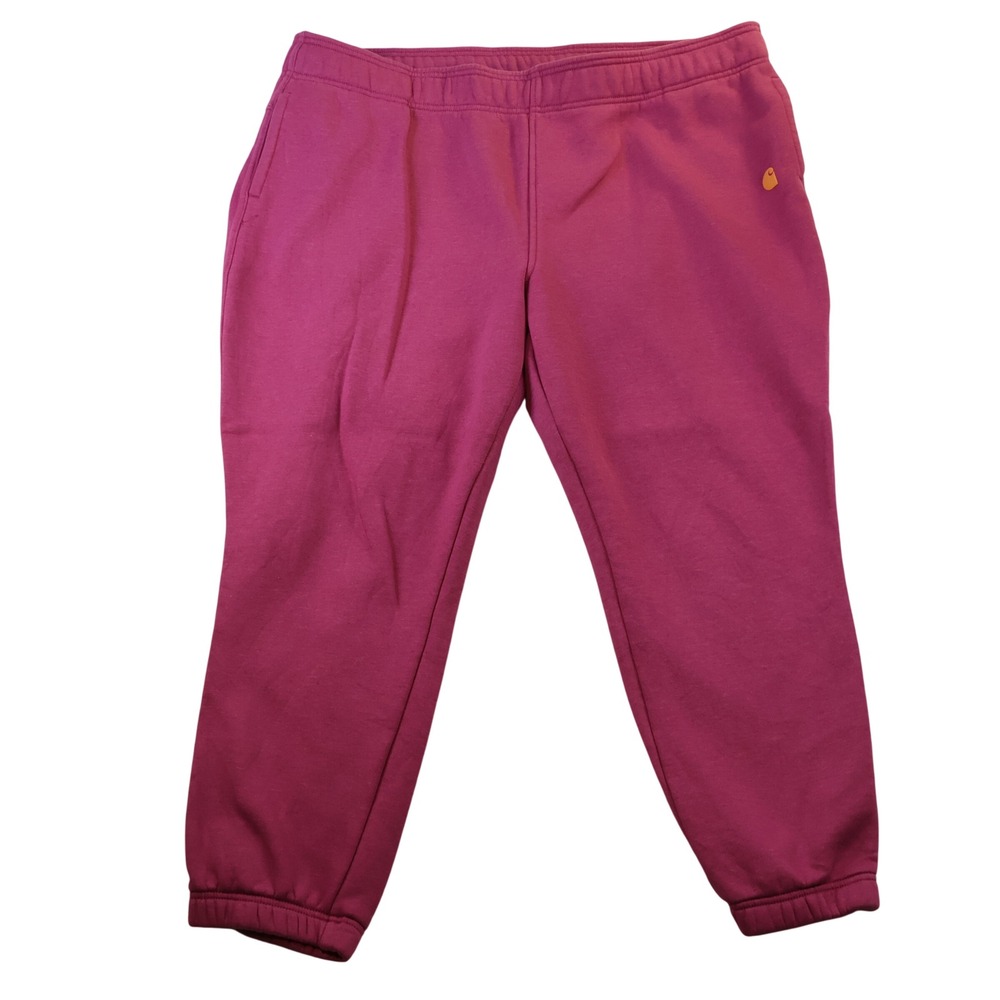 Carhartt Womens XXL Relaxed Fit Sweatpants Berry Pink BN5510-W Joggers